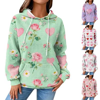 Women's Knit Hoodie , Long Sleeve Pullover with Pocket, Casual Loose,Fit Sweatshirt for Daily Wear/Outdoor