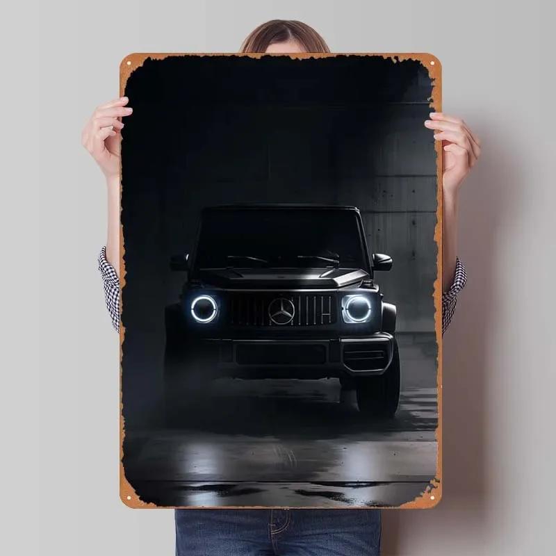 Sign Cars Poster Home Decoration Living Room Retro Metal Tin Sign Plaque for Garage Wall Art Decoration Interior