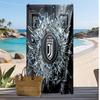 Asciugamano da Spiaggia Stampato Juventus FC Asciugamano Morbido ad Asciugatura Rapida Coperta da Spiaggia Rettangolare Grande Portatile per Viaggi Piscina