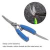 Fishing Pliers Multifunctional Stainless Steel Fishing Scissors with 2 Blades Braid Line Cutters Hook Remover