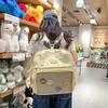 Schoolbag Japanese Fresh and Sweet Middle School Student Shoulder Messenger Bag Large Capacity Transparent Bag Simple and Fashionable Backpack