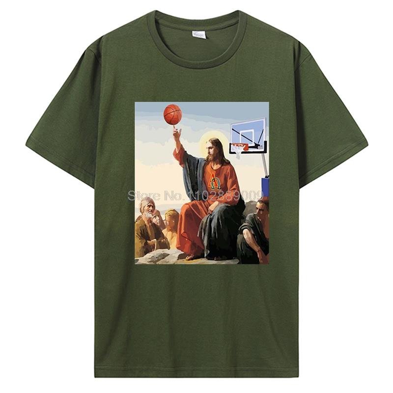 Herren Bodybuilding T-Shirt Pumping Training Crossfit Schwarzes T-Shirt Fitness Jesus Ist Mein Spotter T-Shirt Baumwoll-Tees Streetwear