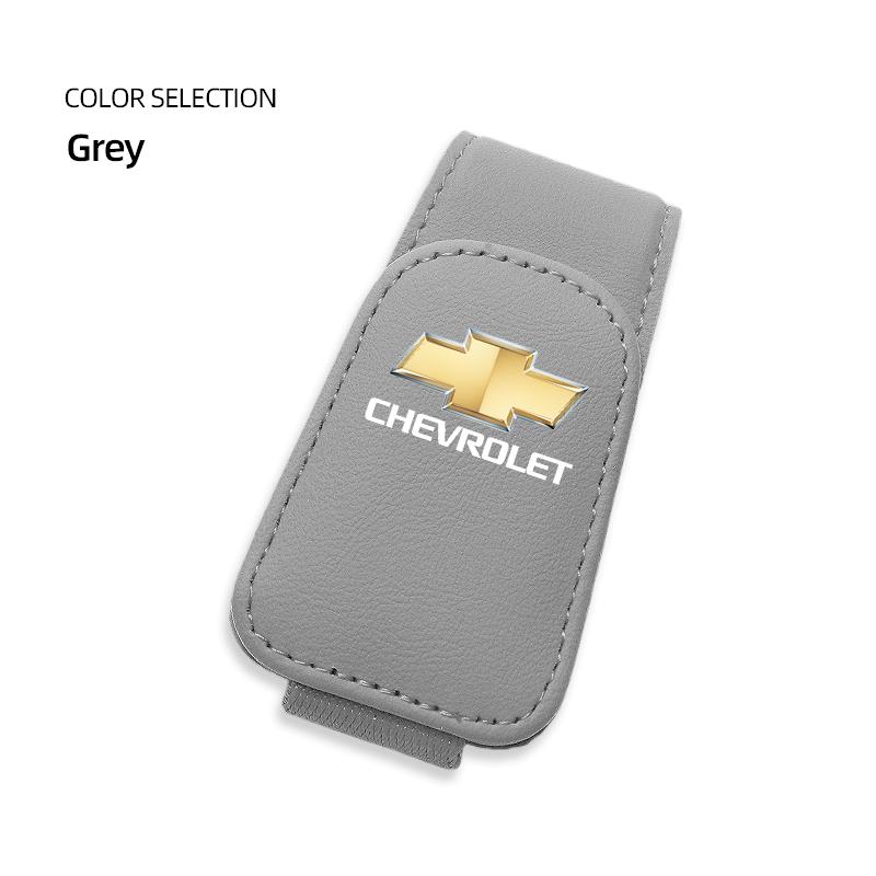 Car Leather Glasses Clip Sun Visor Ticket Card Storage Clamp For Chevrolet Cruze Malibu Colorado Suburban Equinox Blazer Trax