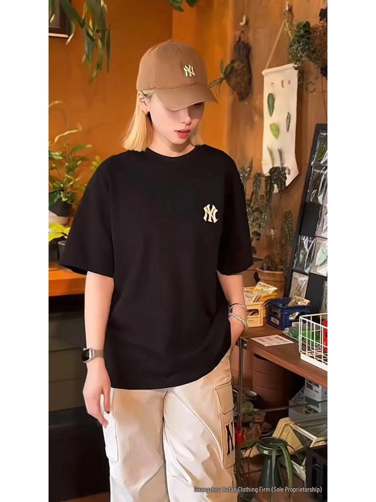 MLB Dopamin Serie Unisex T-Shirt mit gesticktem Logo - 3ATSM0653