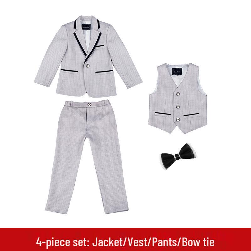 

Осенний костюм в корейском стиле для мальчиков для официальных мероприятий, выступлений на фортепиано и на сцене 150cm, 58-69 kg