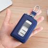 Visual Mirror Window Car Key Protector Bag Leather Key Holder Mini Auto Key Pocket Case Retro Keyring Wallet Zipper Bag