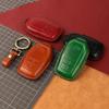 Genuine Leather Key Case for Toyota: Camry, Corolla, Highlander, RAV4, CHR, and Levin.