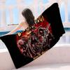 Destruction Inspired Rock Music Microfiber Printed Beach Towel Mountain Climbing Yoga Beach Swimming Running Absorbent SoftTowel