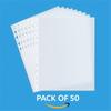 A4Ring Binder Protectors,Plastic Punch Folders Filing Wallets Sleeves Document Wallet for Students Teachers Stationery