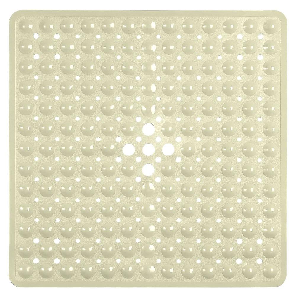 53x53cm Shower Mat Suction Cup PVC Anti Slip Bath Mat Square Shower Floor Pad Non Slip Safety Mat for Bathtub Bathroom Carpet