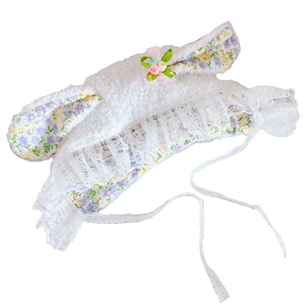 Cute Doll Hat Rabbit Ears Doll Hat Cat Ears Bread Clothes Doll Clothes Set Endless Cream Series Outfit Acssories 10cm Doll