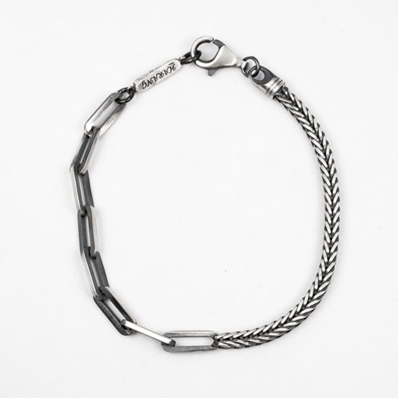 HARANG HR 235B_Half & Half Chain Bracelet