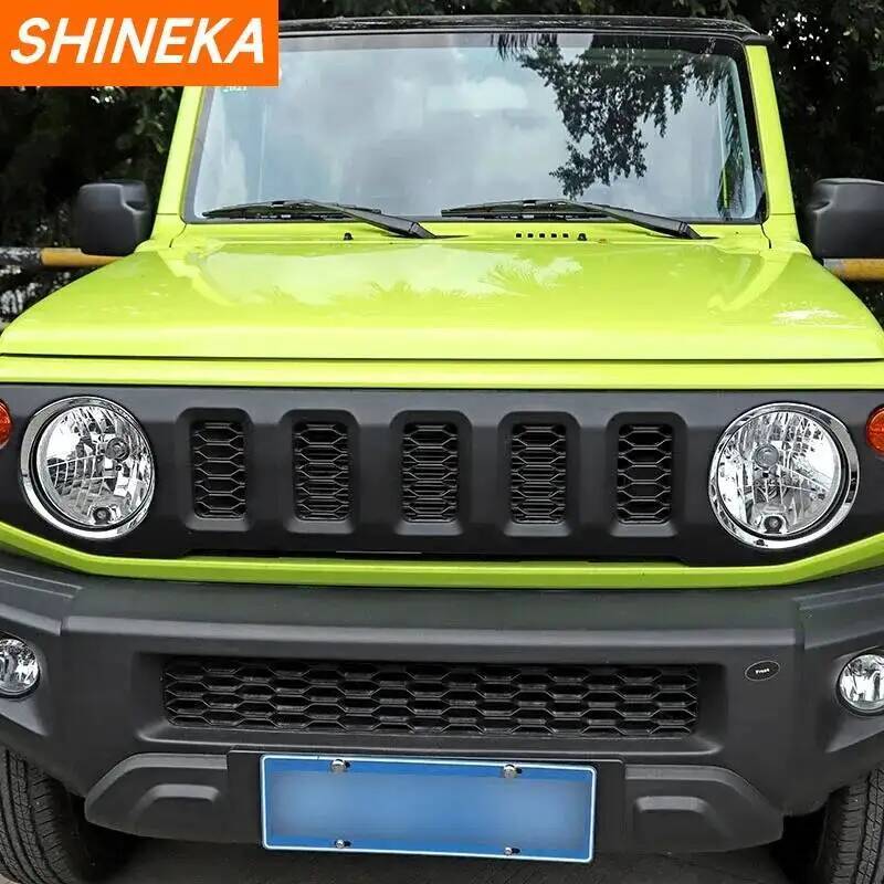SHINEKA Auto Frontscheinwerfer Lampe Dekoration Abdeckung Aufkleber für Suzuki Jimny 2019 2020 2021 2022 2023 2024 Exterieur Zubehör
