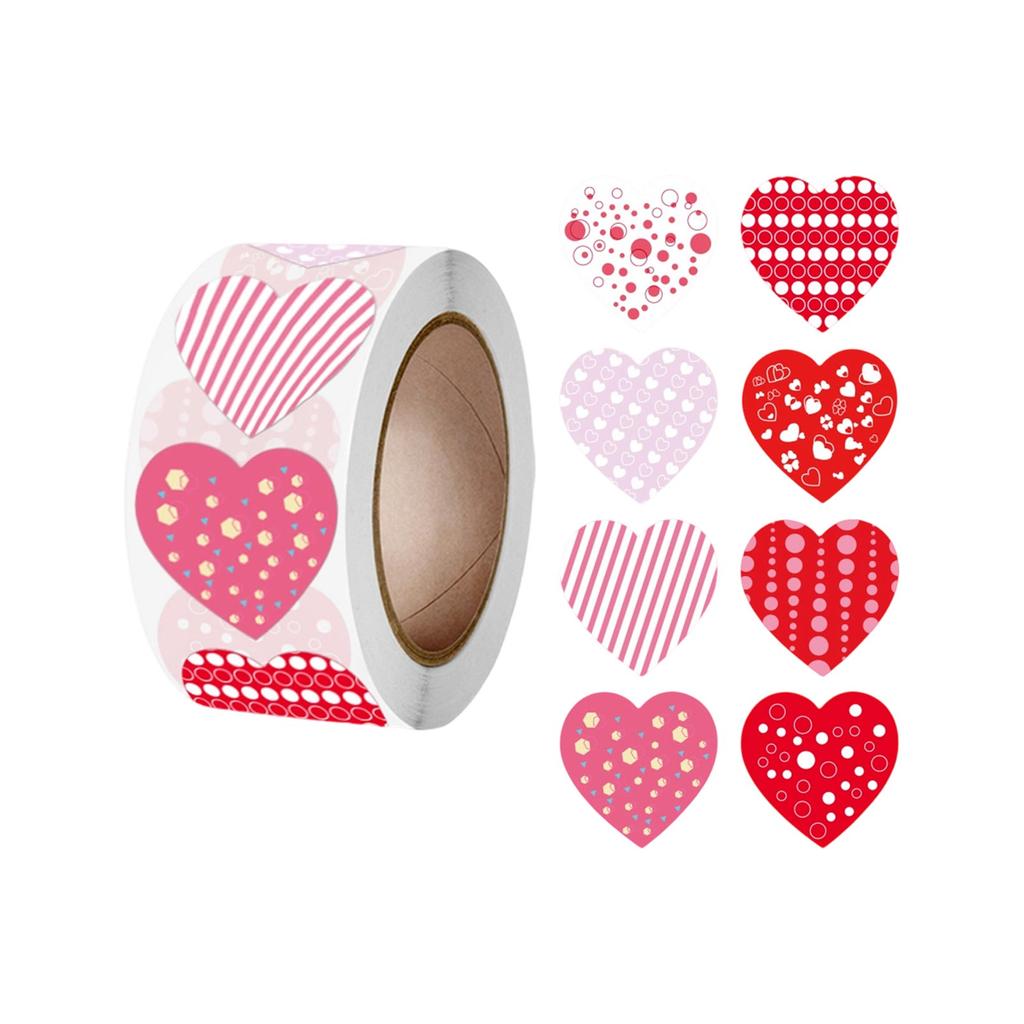 500pcs Heart Stickers , Cute Heart Stickers For Scrapbooking, Party Deco, Journal Planner