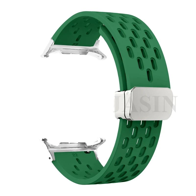 No Gaps Magnetic Buckle Silicone Strap For Samsung Galaxy Watch 8 40mm 44mm/8 Classic 46mm Bracelet Band Galaxy Ultra 2026 47mm