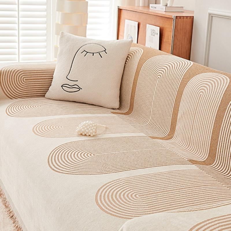 Multi Functional Sofa Throw Sofa Blanket Cover Bed Sheet Geometric Pattern for Home Decor and Outdoor Picnics Carpet