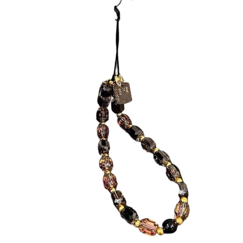 

Eye Catching Mobile Phone Chain Handmade Beaded Cellphone Lanyard For Women Girls Telephone Strap Jewelry Drop-resistant 1