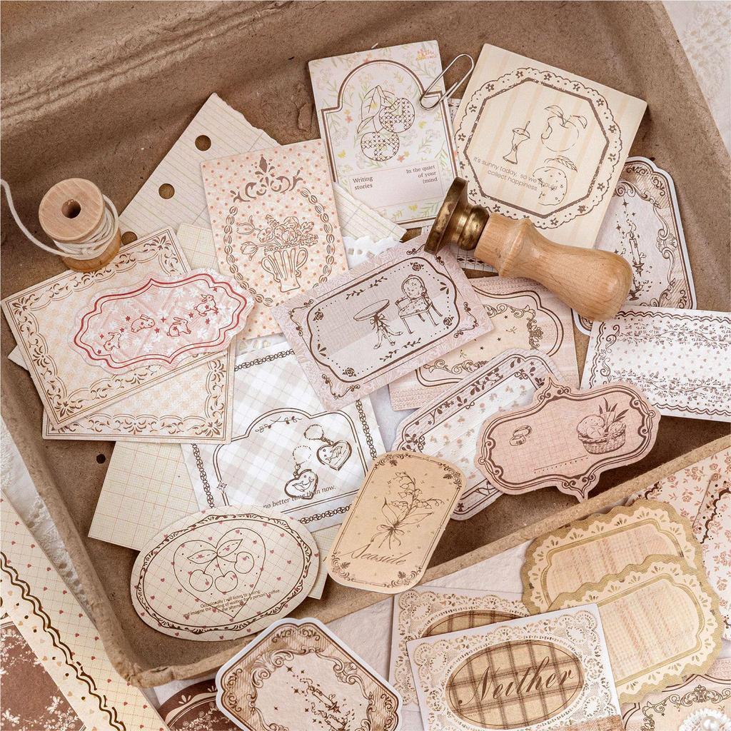 Retro Memo Sticker Pack: Writable Journaling & Collage Decoration