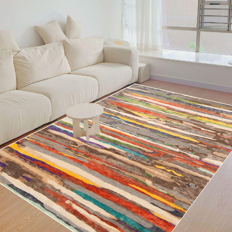 Modern Green Simplicity Carpets for Living Room Abstract Home Decor Light Luxury Rugs Washable Lounge Rug Non-slip Bedroom Mat