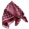 Cotton and linen geometric polka dots retro printed silk scarf women's square scarf high-end shawl sunscreen neck scarf headscarf scarf