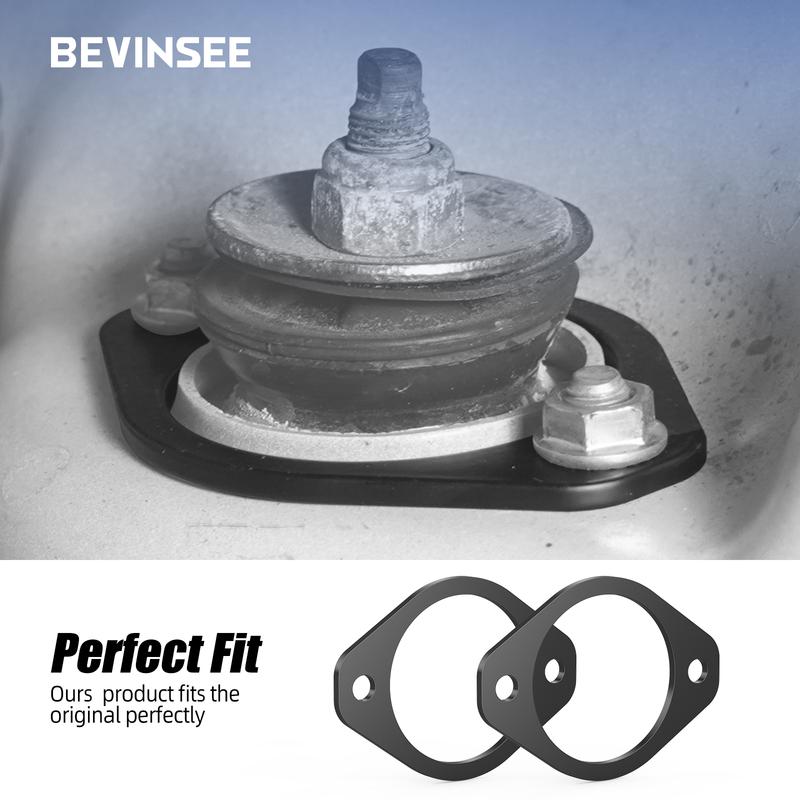 

BEVINSEE Steel Rear Strut Tower Shock Mount Reinforcement Set for BMW E46 E36 E30 Z3 Z4 323 325 328 M3, Replace for 33526772864