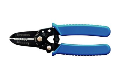 Fujiya Wire Stripper Type B Wide Grip Reduces Hand Strain (AWG/mm Display) PP313B-165