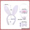 Children's Cute Plush Rabbit Ear Headband for Face Washing and Photos