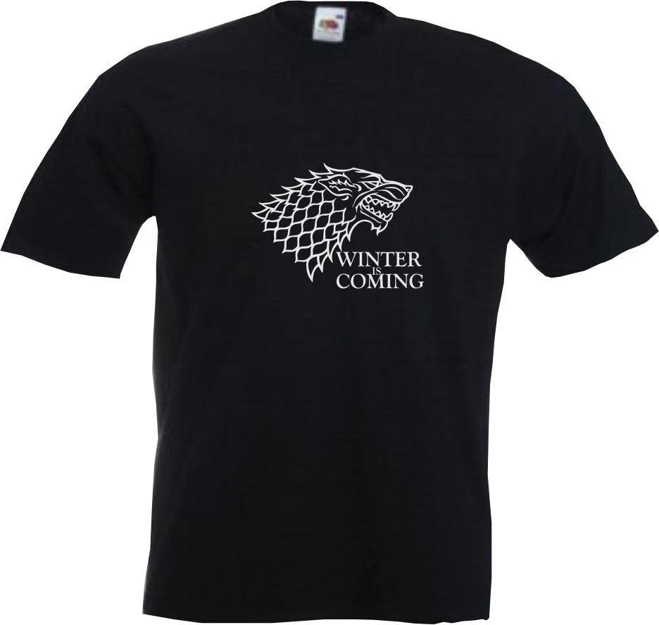 WINTER IS COMING - GAME OF THRONES SLOGAN Mens Womens Kids T-Shirt 4XL