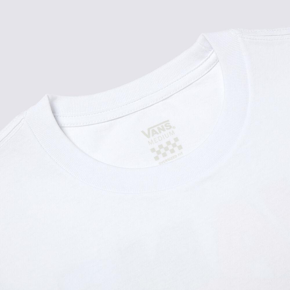 Vans Solid Color Letter Animal Pattern Short Sleeve T-Shirt Women Tops White VN000C0SWHT