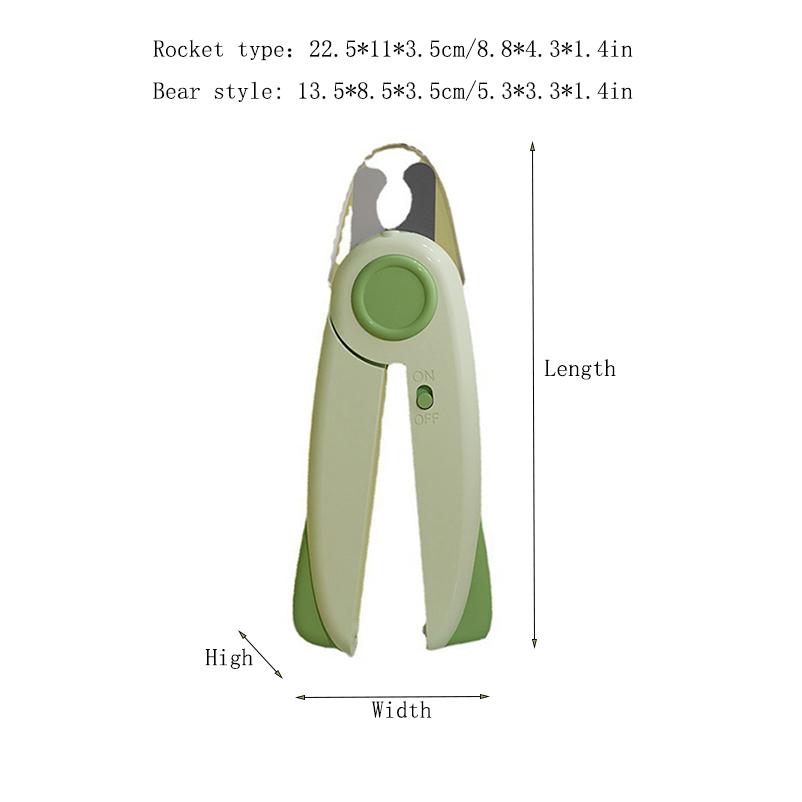 Pet Anti Splash Nail Clipper With LED Light Cat And Dog Nail Clipper Cutter With Safety Lock Cat Claw Trimmer Beauty Product