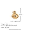 MamacitaSlay Lovely Scallop Dolphin Sparkling Coconut Tree Heart Bow Flower charms for jewelry making Stainless steel charm