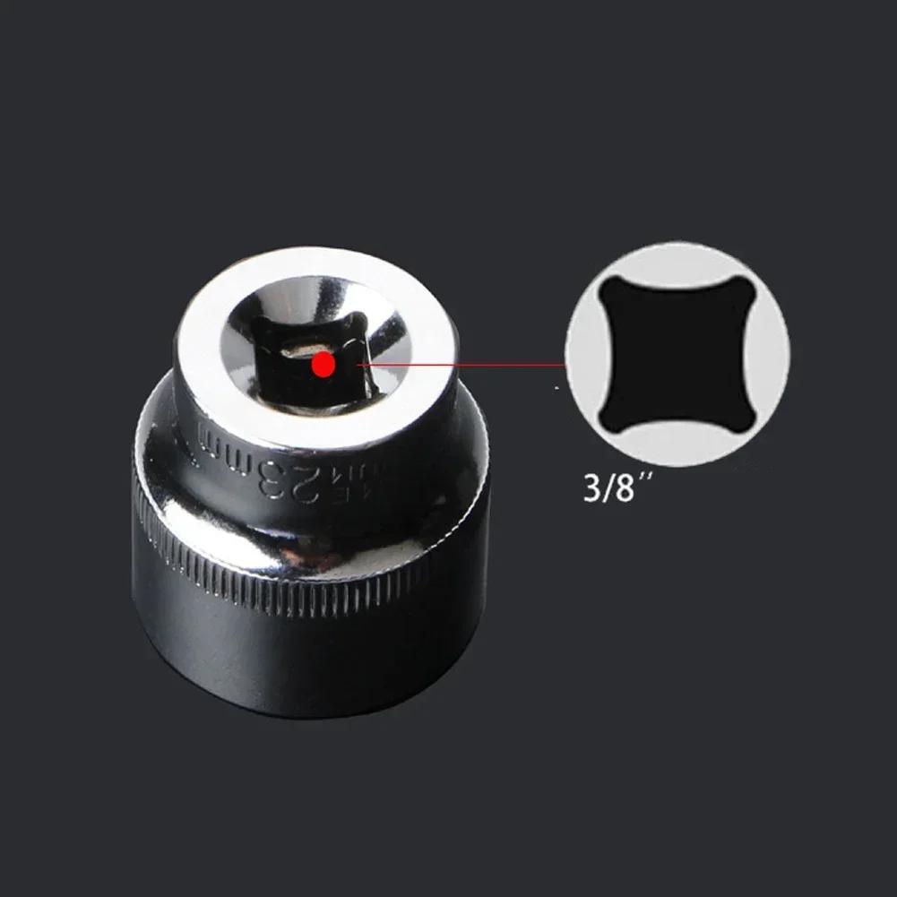 3/8" Head Square Drive Ratchet Wrench Socket Hex Keys Socket Bits Metric Double End Hexagons Sleeves 6-32mm Range