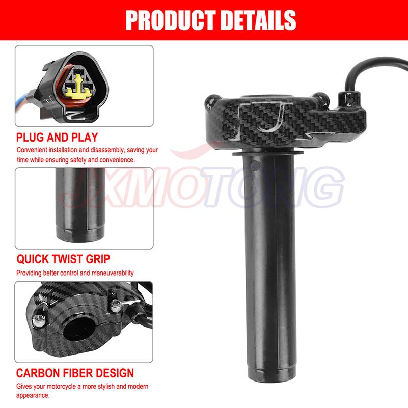 Carbon Fiber Color Motorcycle Accessories Throttle Turn Grip For Surron Sur-Ron X/S Lightbee Light Bee S X Electric Bike Throttles 2
