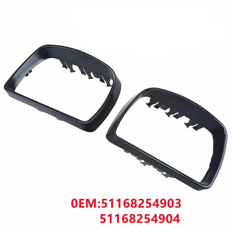 Für BMW X5 E53 Außenspiegel Rahmen 1999-2006 ABS Konstruktion Schwarze Farbe OEM 51168254903 51168254904