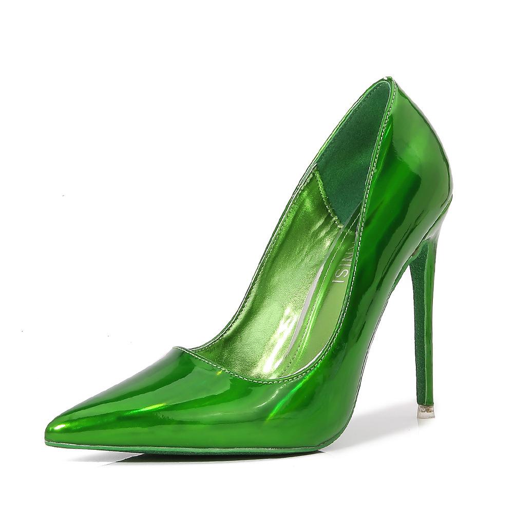 Wedding Shoes Princess Temperament Pointed Head Stiletto High Heels Large Size  35-46  15cm Heel WZ