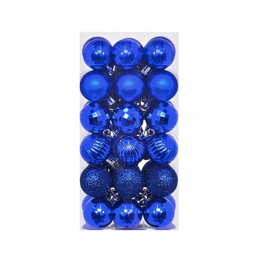36Pcs/Box 3cm Christmas Ball Decoration Xmas Tree Pendent Ornaments for Home Decor New Year Party Supplies Christmas Gifts