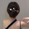 VANIKA Neue Schlichtheit Metall Perle Haarspangen Haarnadeln Frosch Schnalle Pferdeschwanz Clip Elegante Damen Haarspange Sommer Accessoires