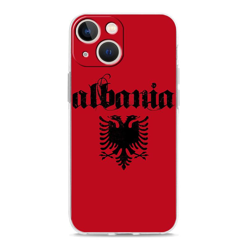 Albania Albanians Flag Luxury Phone Case For IPhone 18 15 16 14 13 12 11 Pro Max XS X XR SE 7 8 Plus TPU Clear Lens Protect Cover