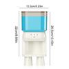Smart Mouthwash Dispenser 600ml Wall-Mounted Mouthwash Container Rechargeable Bathroom Mouthwash Dispenser with 2 Magnetic Cups