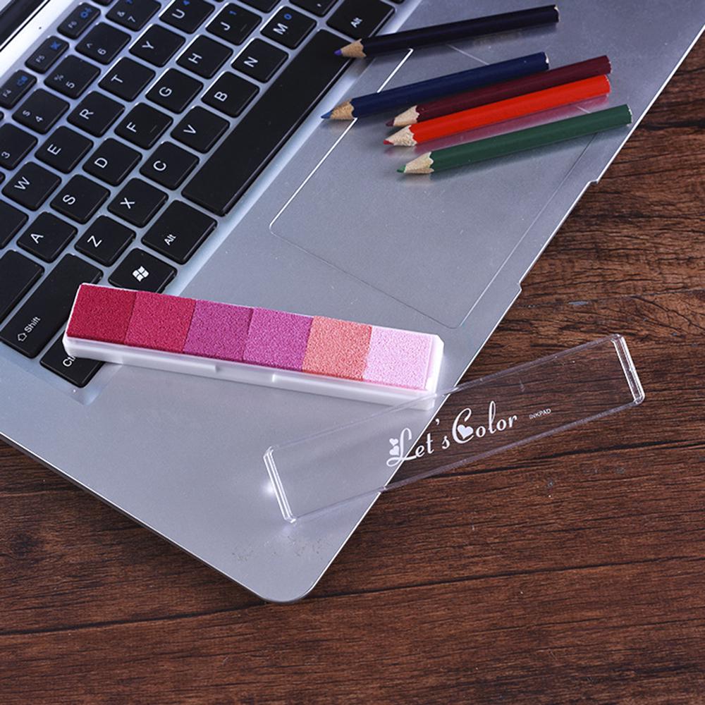 Buy Gradient Multi Colour Ink Pad For Rubber Stamp Paper Fabric Wood
