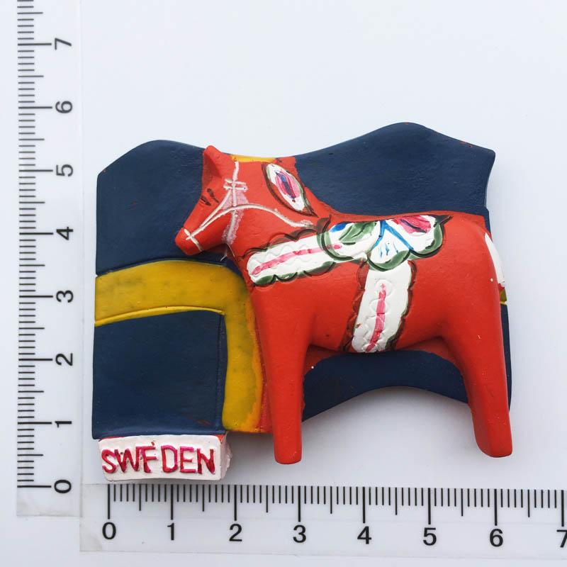 Sweden Travelling Fridge Magnets Creative Tourist Souvenirs Fridge Stickers Home Decoration Children Toys Magnetic Stickers