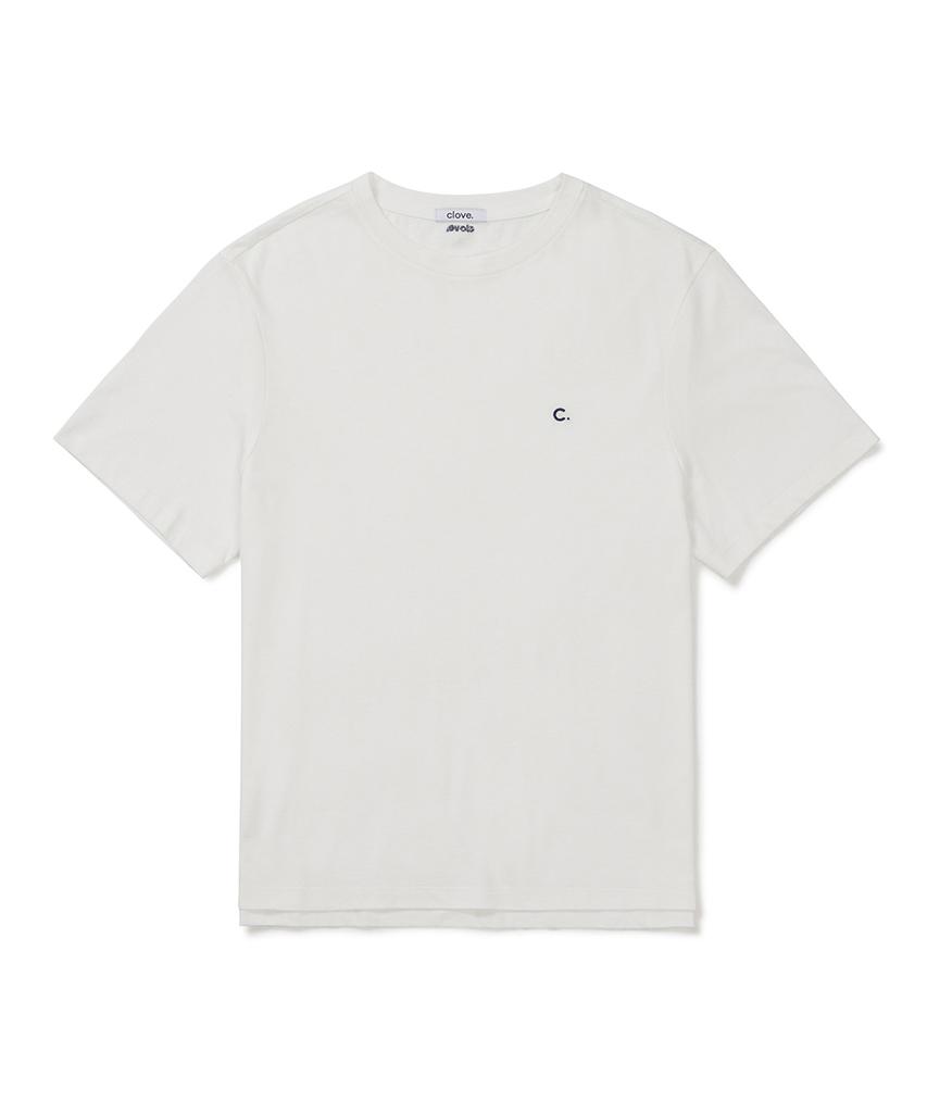 CLOVE [26Sm Clove] Daily Loose-Fit T-Shirt (White)