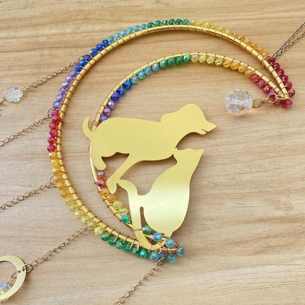 Crystal Crafts Suncatchers Home Garden Decorative Wall Hanging Sun, Moon and Stars Suncatchers Hanging Decorations