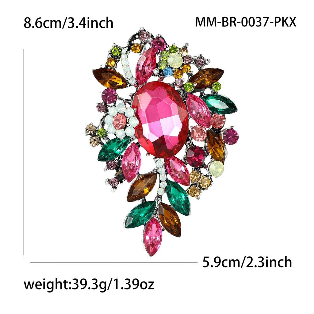 Elegante Strass-Legierungsbrosche - Vielseitige Modeschmucknadel für Damen