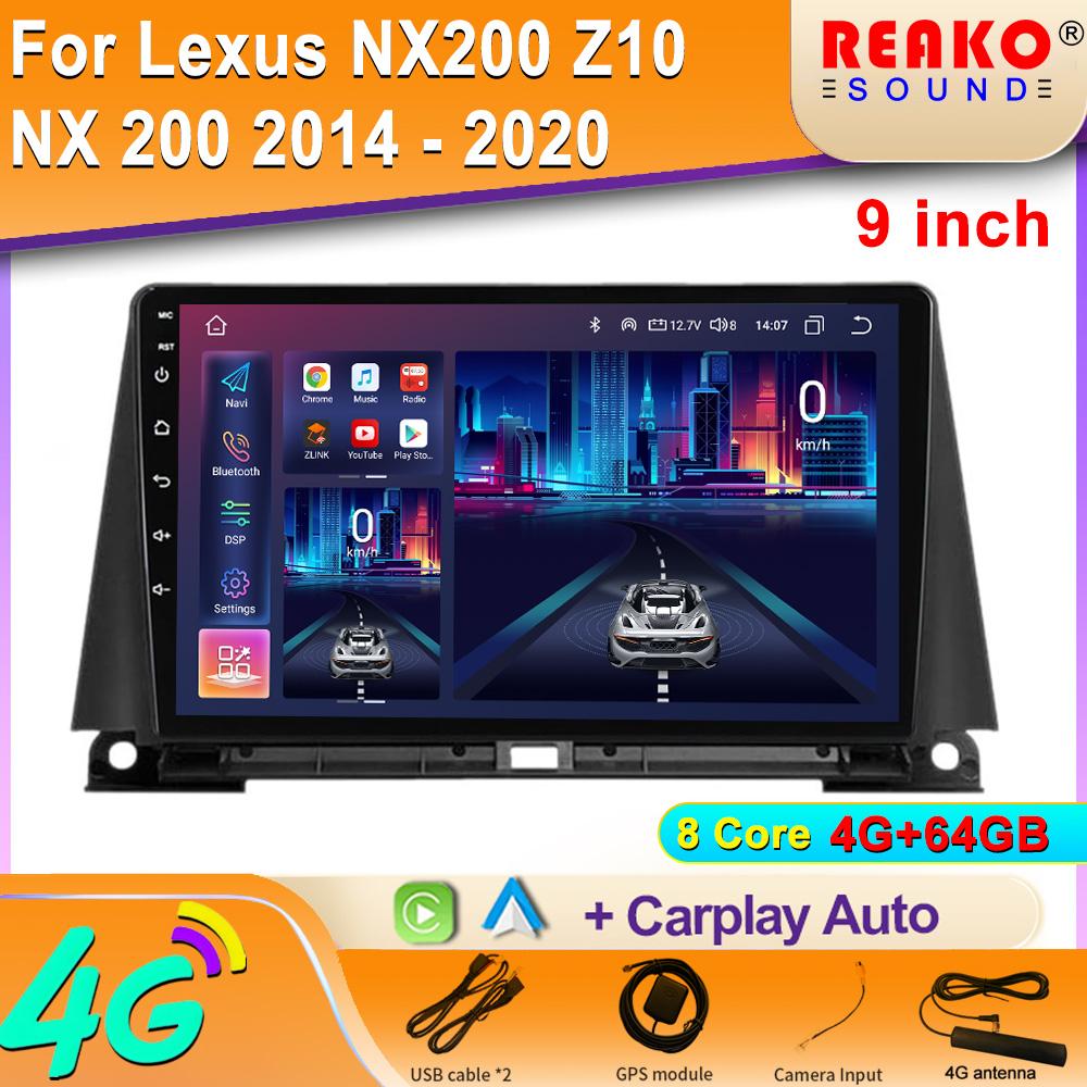 Für Lexus NX200 Z10 NX 200 2014 - 2020 Autoradio Multimedia Video GPS Android Navigation 2Din DVD Player CarPlay Autoradio