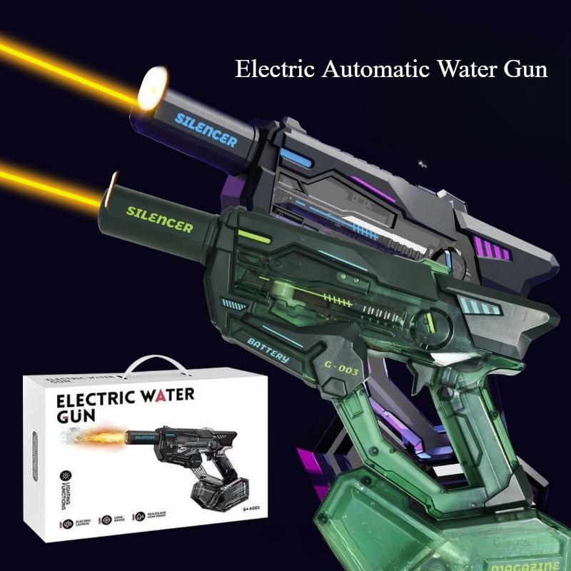 Fully Automatic Suction Continuous Shooting Uzi Water Gun High Capacity Long-Lasting Toy for Adult Kids Summer Water Battle Game