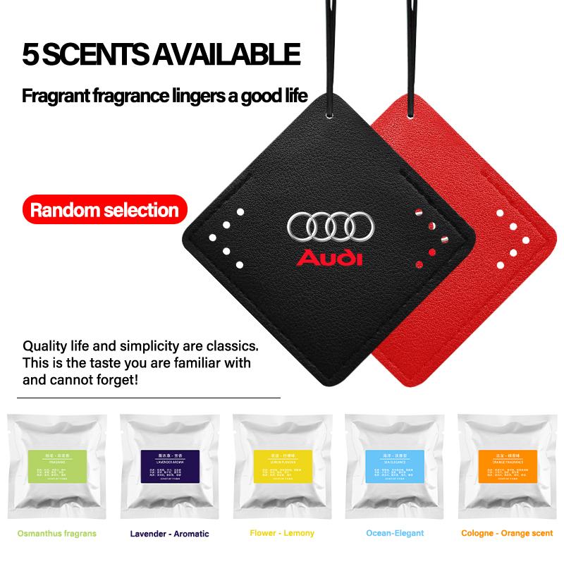 1Pcs Car Interior Pendant Aromatherapy Room Deodorant Sachet Car Accessories For Audi  A3 8P A4 B5 B6 B7 B8 A5 A6 C5 C6 C7 A7 A8 Q3 Q5 Q7 TT 8V R8 8L