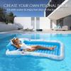 Pool Water Sunbathing PVC Inflatable Float With Pillow