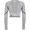 adidas by Stella McCartney TrueStrength Long Sleeve Crop Top Grey HR4511