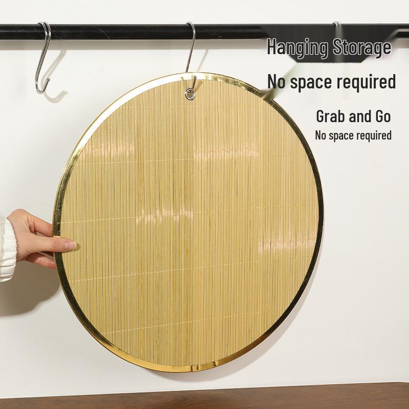 Bamboo Dumpling Rack and Cover Mat - Woven Winnowing Basket